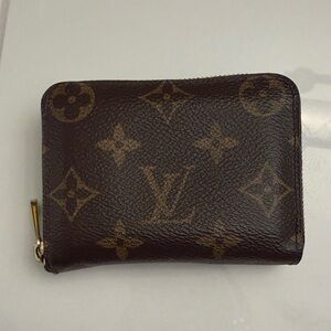 Louis Vuitton Brown Monogram Zip Wallet